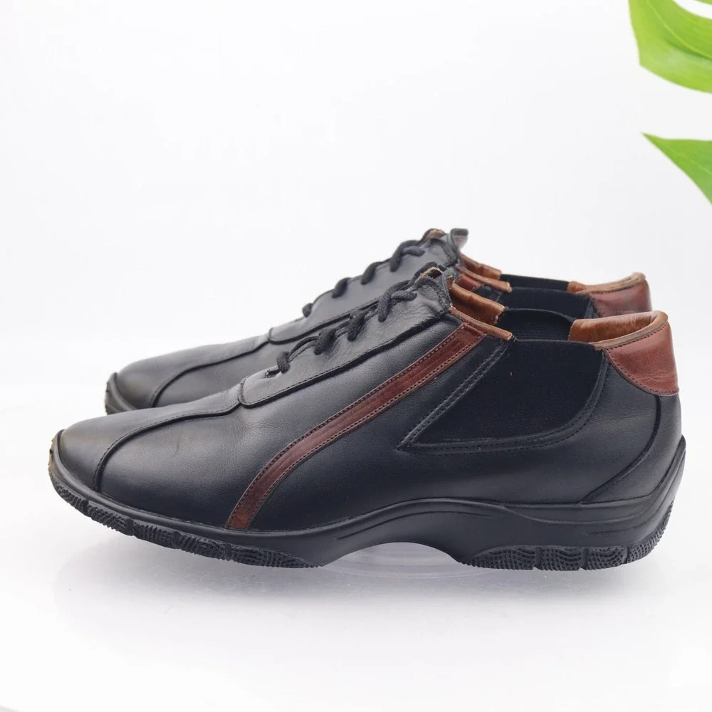 Allen Edmonds Shoes Mens Rambler Driving Sneakers Size 8 Black Leather Lace Up